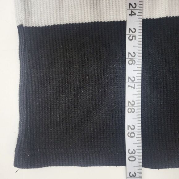 Red Ape Striped Ribbed Long Sleeve Shirt Black Brown Gray White Mens 3xl - Picture 5 of 6